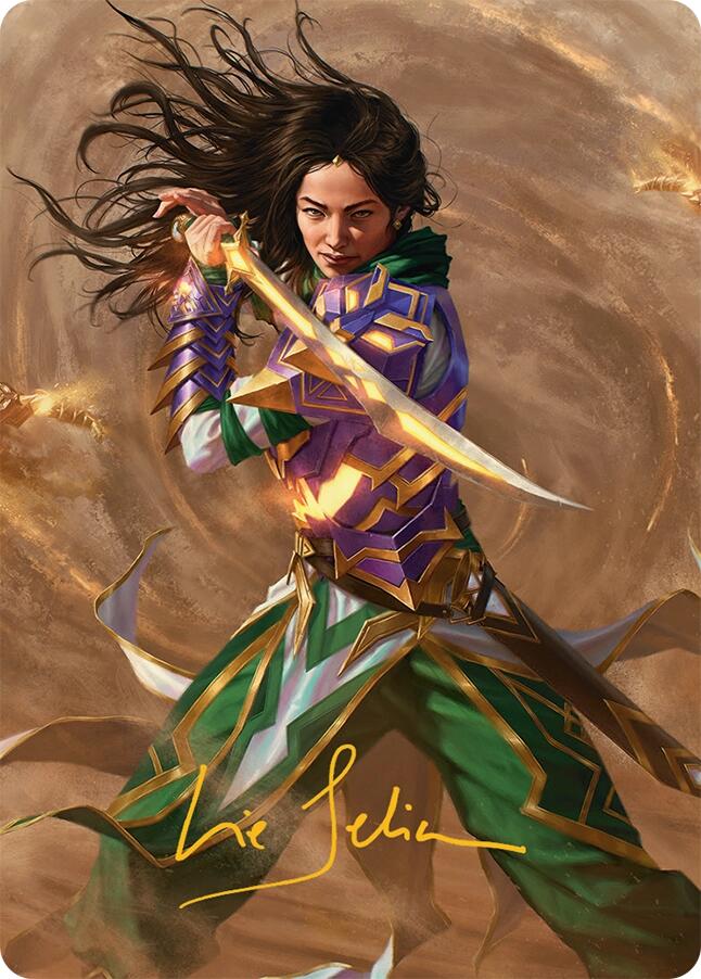 Descendant of Storms Art Card (2/54) (Gold-Stamped Signature) [Tarkir: Dragonstorm Art Series] | D20 Games