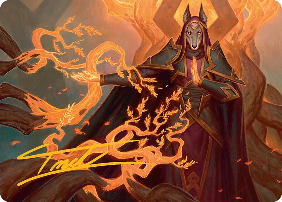 Abzan Devotee Art Card (10/54) (Gold-Stamped Signature) [Tarkir: Dragonstorm Art Series] | D20 Games