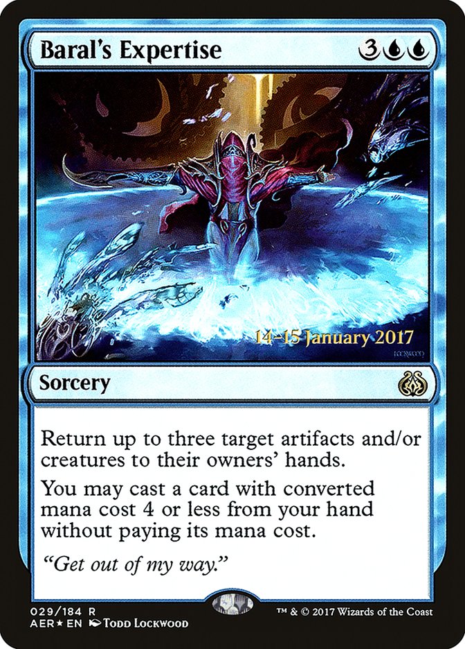 Baral's Expertise [Aether Revolt Prerelease Promos] | D20 Games