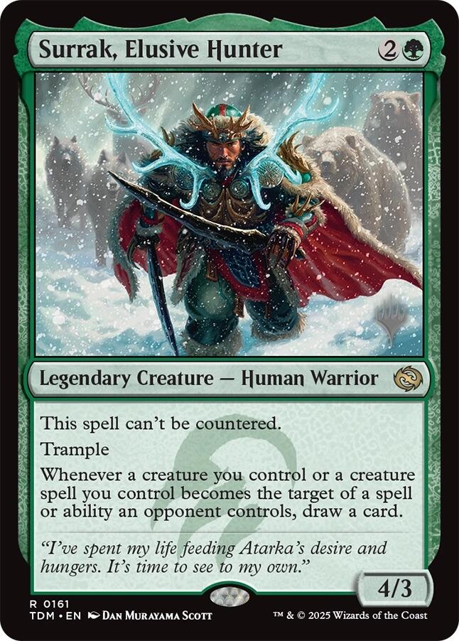 Surrak, Elusive Hunter [Tarkir: Dragonstorm Promos] | D20 Games