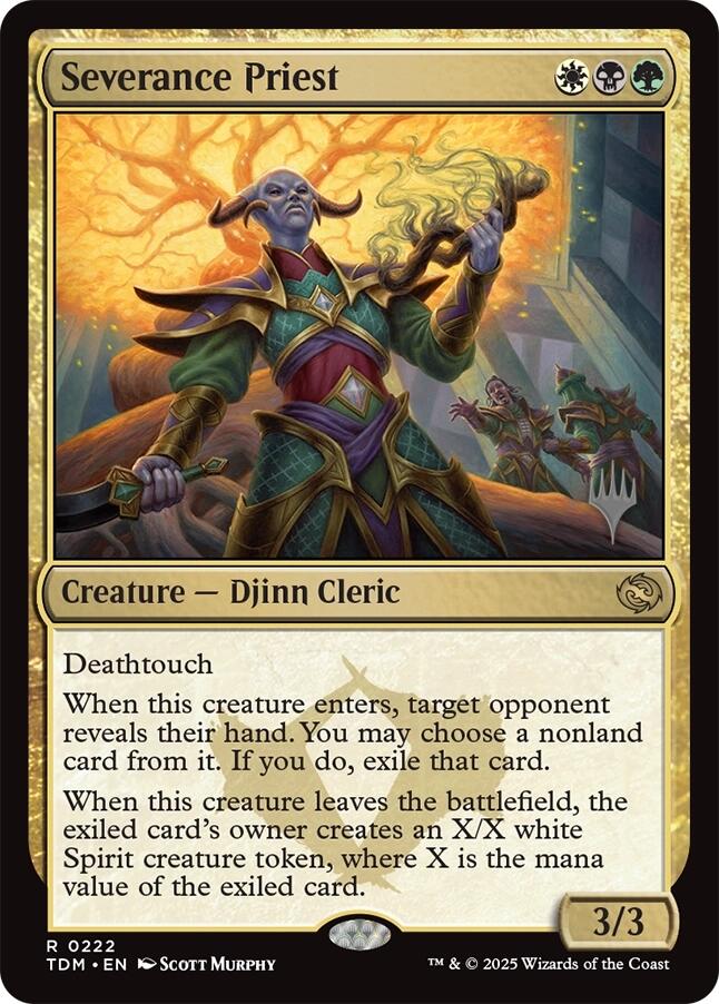 Severance Priest [Tarkir: Dragonstorm Promos] | D20 Games