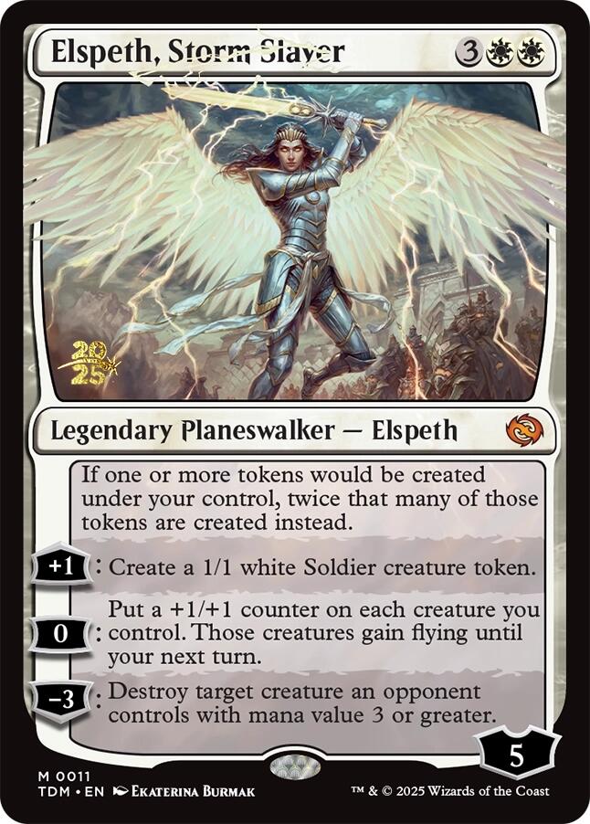 Elspeth, Storm Slayer [Tarkir: Dragonstorm Prerelease Promos] | D20 Games