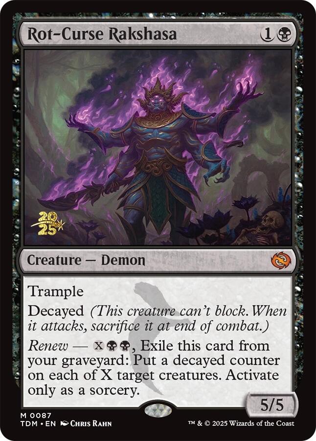 Rot-Curse Rakshasa [Tarkir: Dragonstorm Prerelease Promos] | D20 Games