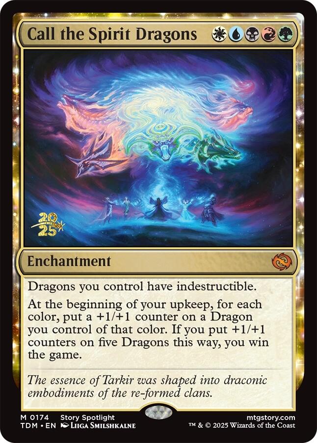 Call the Spirit Dragons [Tarkir: Dragonstorm Prerelease Promos] | D20 Games