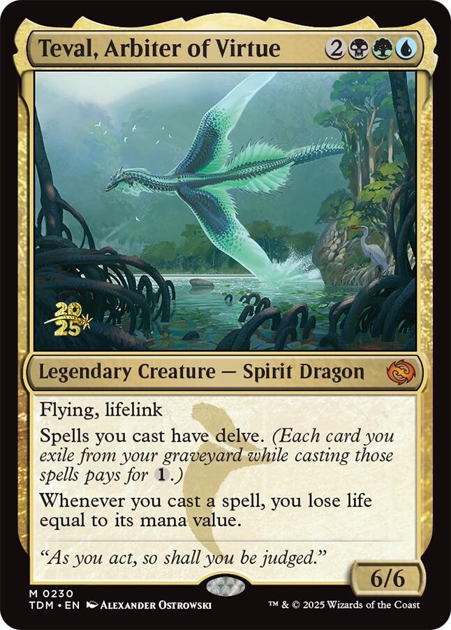 Teval, Arbiter of Virtue [Tarkir: Dragonstorm Prerelease Promos] | D20 Games