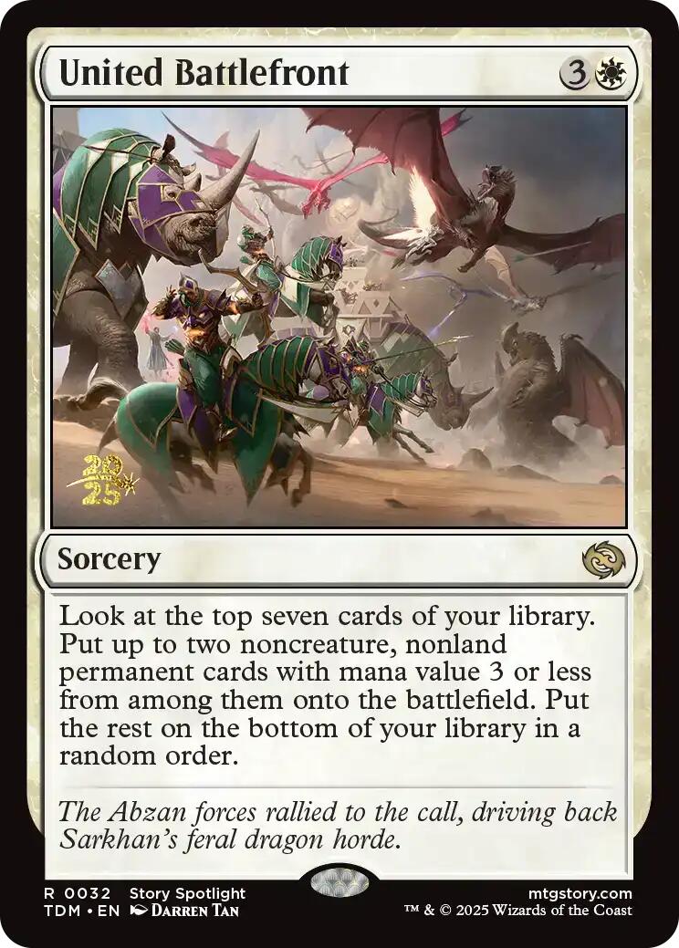 United Battlefront [Tarkir: Dragonstorm Prerelease Promos] | D20 Games