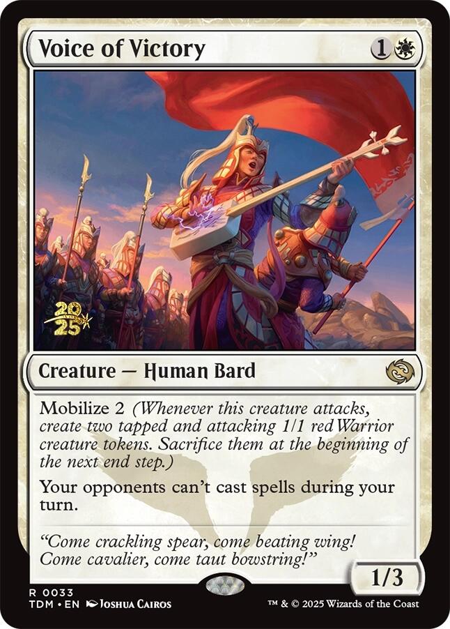 Voice of Victory [Tarkir: Dragonstorm Prerelease Promos] | D20 Games