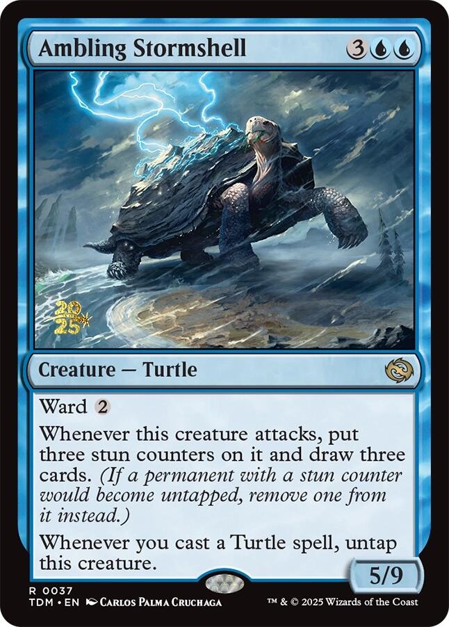 Ambling Stormshell [Tarkir: Dragonstorm Prerelease Promos] | D20 Games