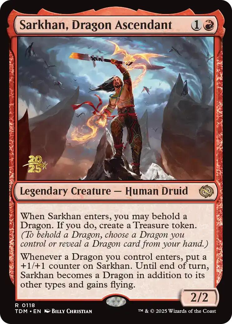 Sarkhan, Dragon Ascendant [Tarkir: Dragonstorm Prerelease Promos] | D20 Games
