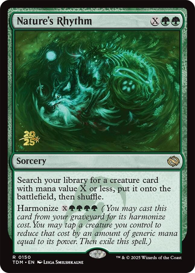 Nature's Rhythm [Tarkir: Dragonstorm Prerelease Promos] | D20 Games