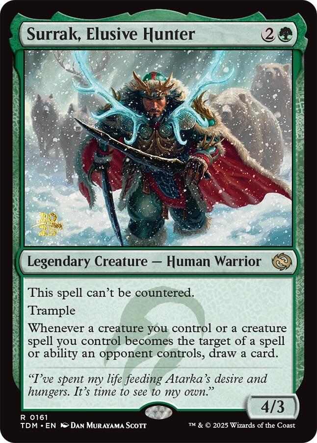 Surrak, Elusive Hunter [Tarkir: Dragonstorm Prerelease Promos] | D20 Games