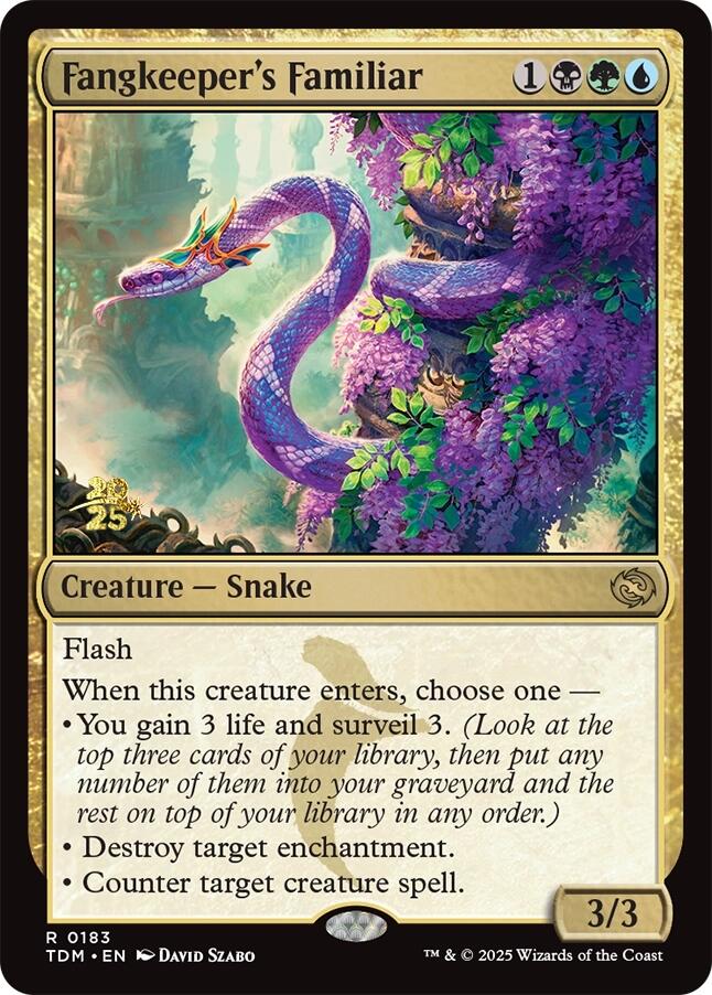 Fangkeeper's Familiar [Tarkir: Dragonstorm Prerelease Promos] | D20 Games