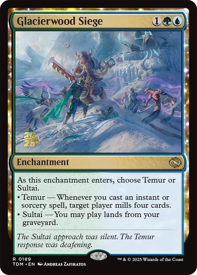 Glacierwood Siege [Tarkir: Dragonstorm Prerelease Promos] | D20 Games
