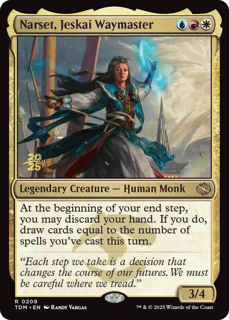 Narset, Jeskai Waymaster [Tarkir: Dragonstorm Prerelease Promos] | D20 Games