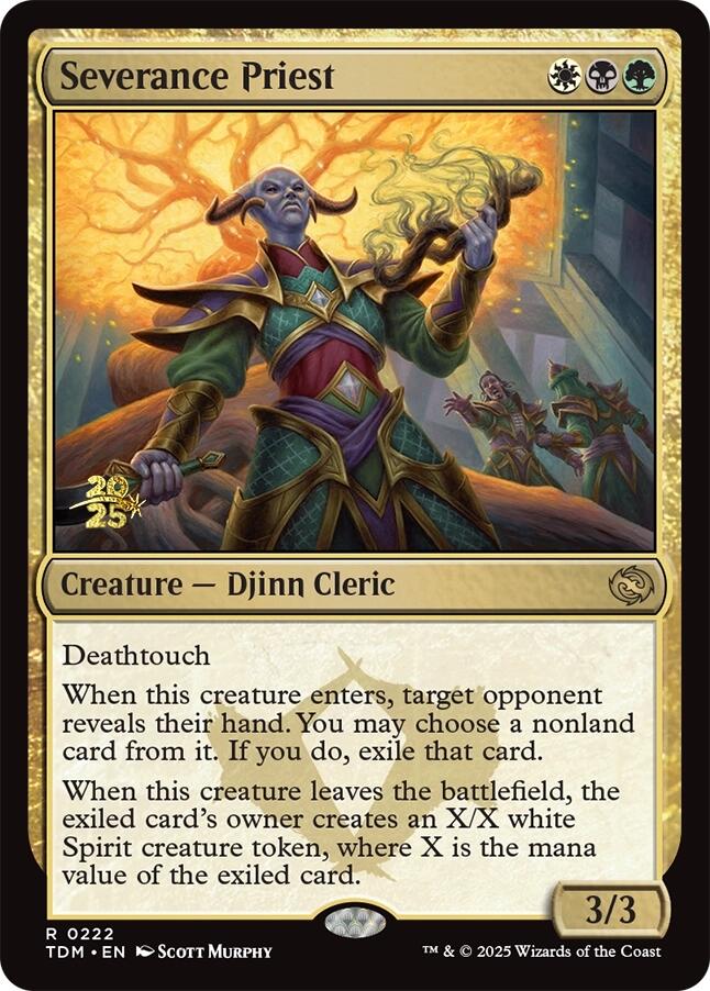 Severance Priest [Tarkir: Dragonstorm Prerelease Promos] | D20 Games