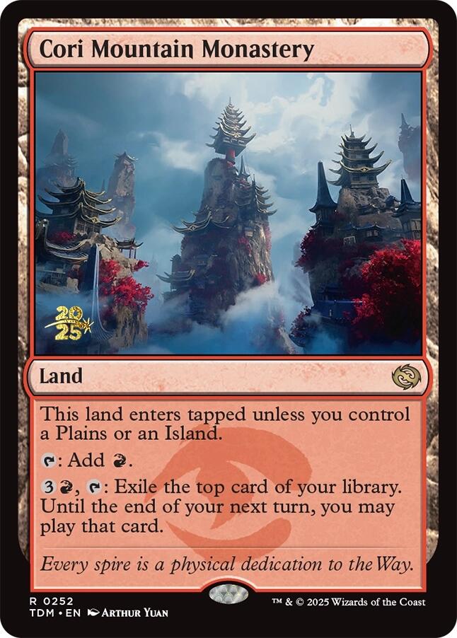 Cori Mountain Monastery [Tarkir: Dragonstorm Prerelease Promos] | D20 Games