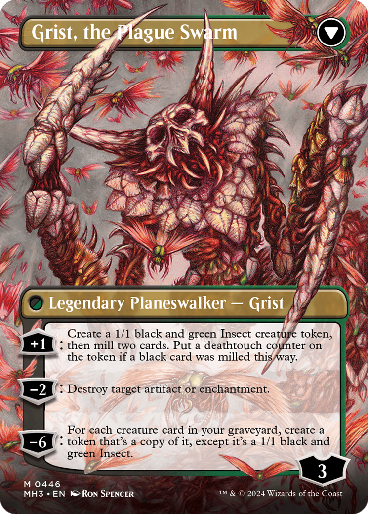 Grist, Voracious Larva // Grist, the Plague Swarm (Borderless) [Modern Horizons 3] | D20 Games