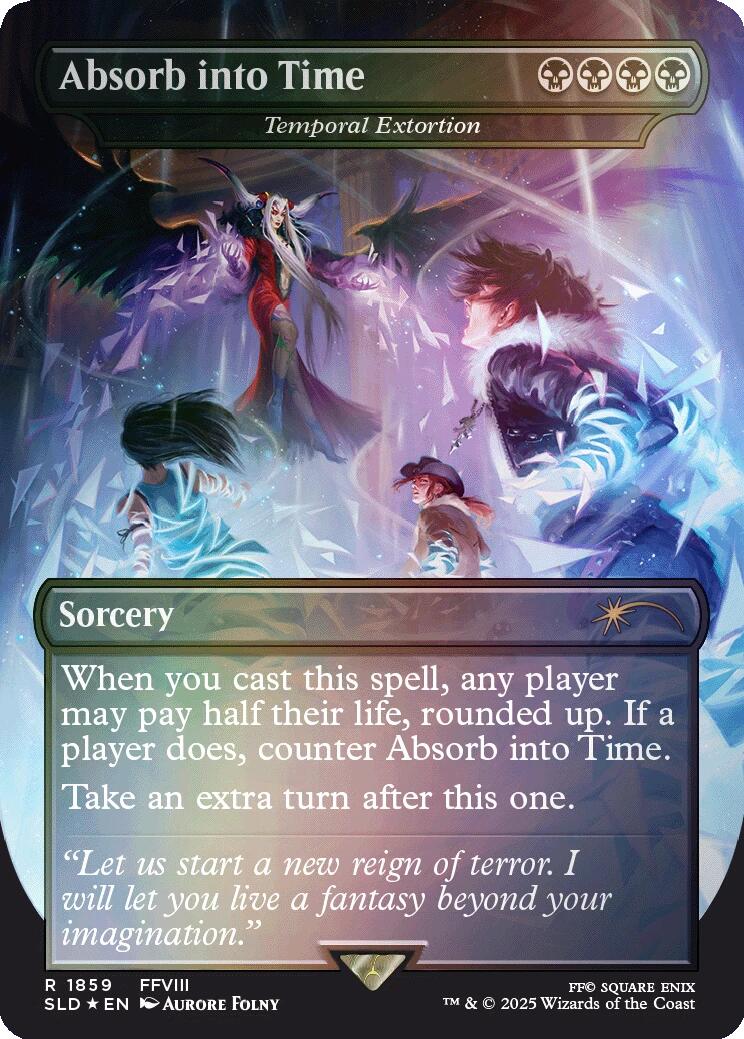 Absorb into Time - Temporal Extortion (Rainbow Foil) [Secret Lair Drop Series] | D20 Games