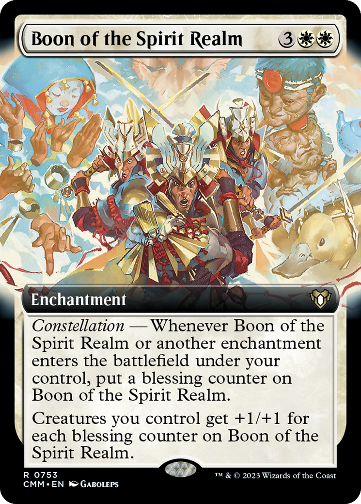 Boon of the Spirit Realm (Extended Art) [Commander Masters] | D20 Games