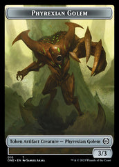 Phyrexian Golem Token [Phyrexia: All Will Be One Tokens] | D20 Games