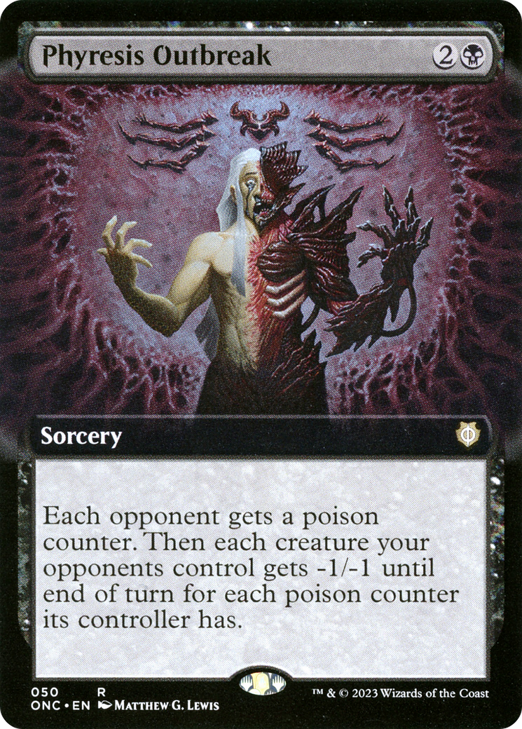 Phyresis Outbreak (Extended Art) [Phyrexia: All Will Be One Commander] | D20 Games