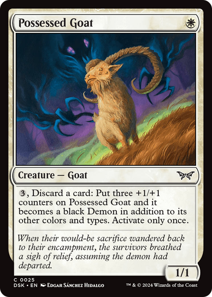 Possessed Goat [Duskmourn: House of Horror] | D20 Games