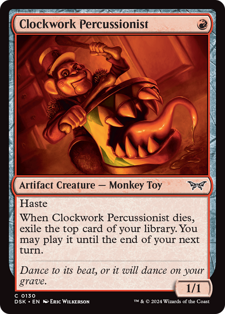 Clockwork Percussionist (0130) [Duskmourn: House of Horror] | D20 Games