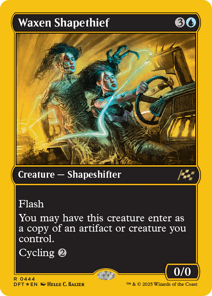 Waxen Shapethief (First-Place Foil) [Aetherdrift] | D20 Games