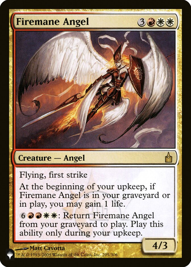 Firemane Angel [The List] | D20 Games