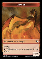 Soldier // Dragon (0020) Double-Sided Token [Commander Masters Tokens] | D20 Games