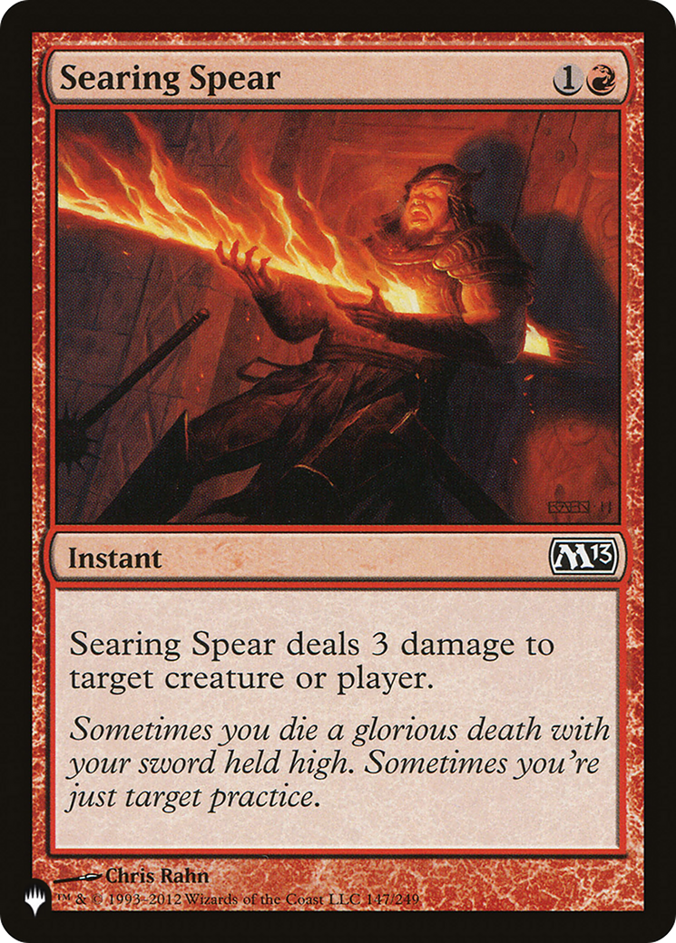 Searing Spear [The List Reprints] | D20 Games