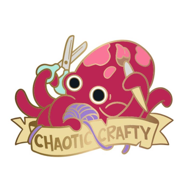 Alternative Alignments enamel pin - Chaotic Crafty