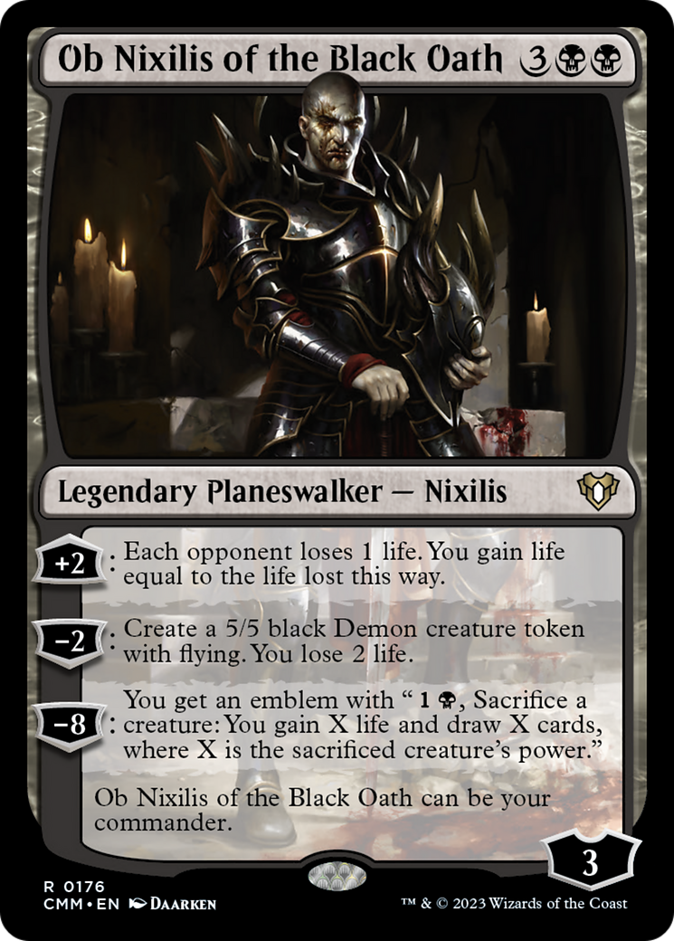 Ob Nixilis of the Black Oath [Commander Masters] | D20 Games