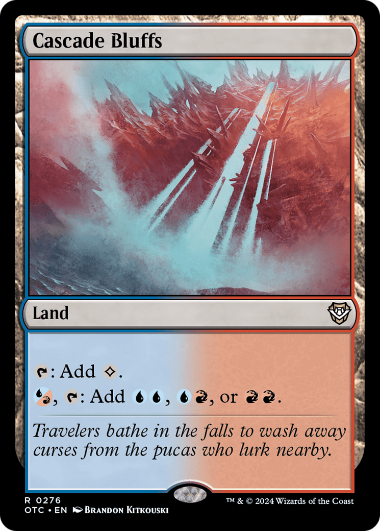 Cascade Bluffs [Outlaws of Thunder Junction Commander] | D20 Games