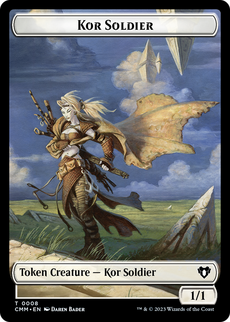 Kor Soldier Token [Commander Masters Tokens] | D20 Games