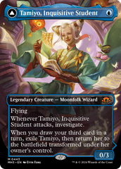 Tamiyo, Inquisitive Student // Tamiyo, Seasoned Scholar (Borderless) [Modern Horizons 3] | D20 Games