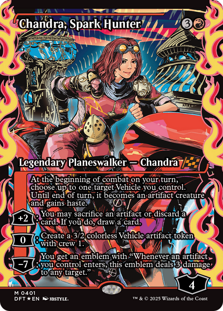 Chandra, Spark Hunter (Showcase) [Aetherdrift] | D20 Games