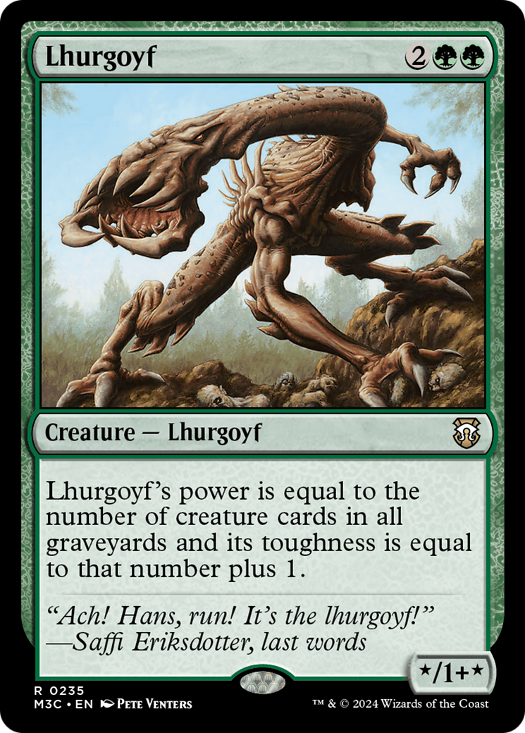 Lhurgoyf (Ripple Foil) [Modern Horizons 3 Commander] | D20 Games