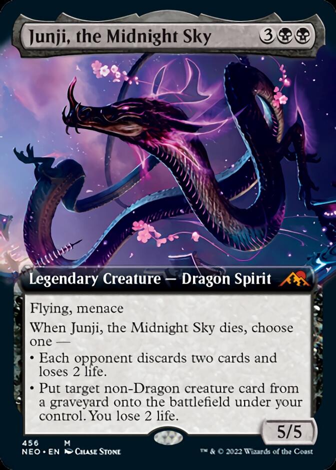 Junji, the Midnight Sky (Extended Art) [Kamigawa: Neon Dynasty] | D20 Games