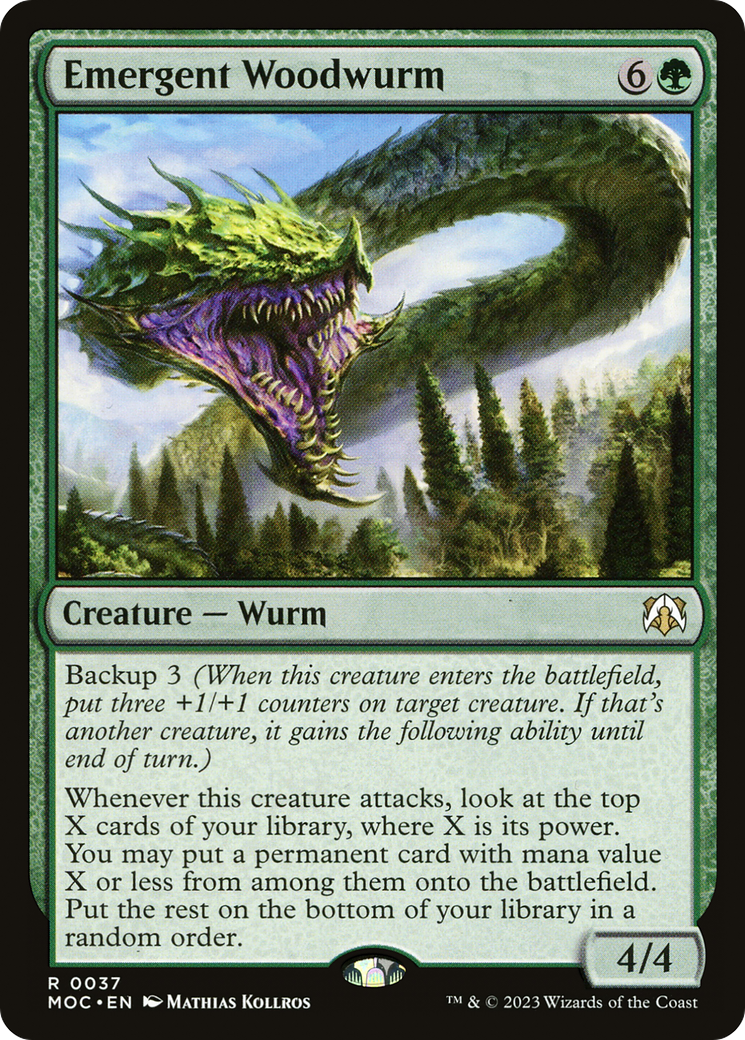 Emergent Woodwurm [March of the Machine Commander] | D20 Games