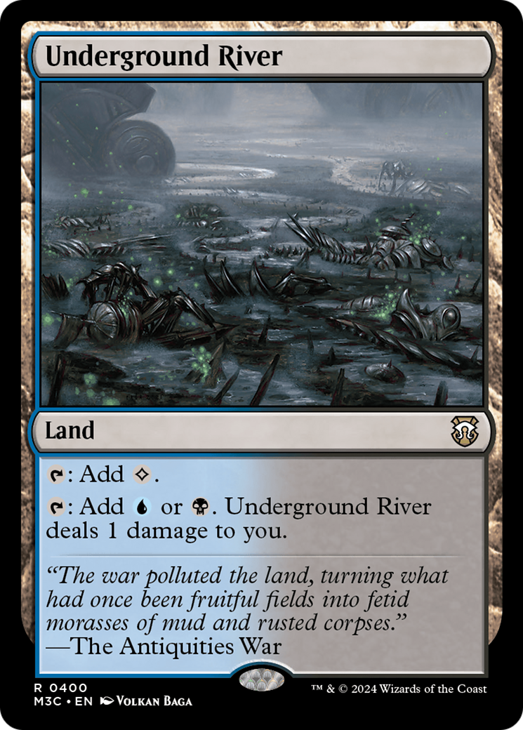 Underground River (Ripple Foil) [Modern Horizons 3 Commander] | D20 Games