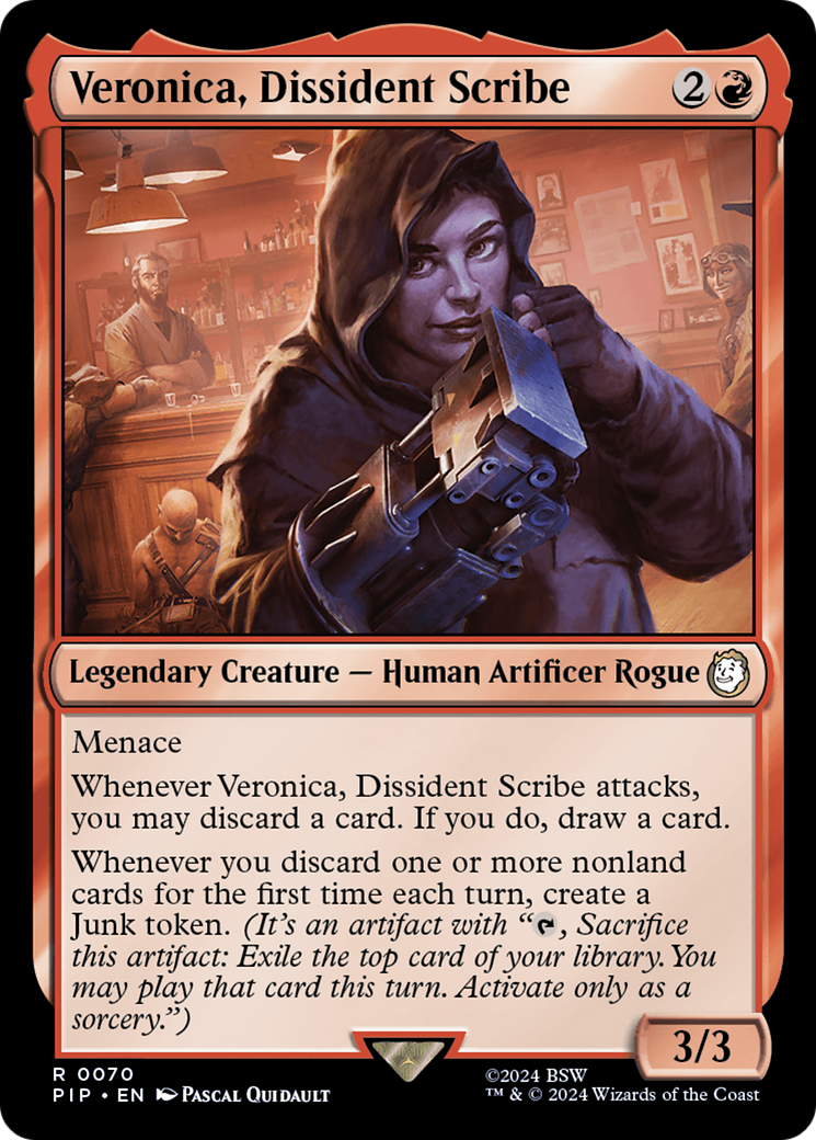 Veronica, Dissident Scribe [Fallout] | D20 Games