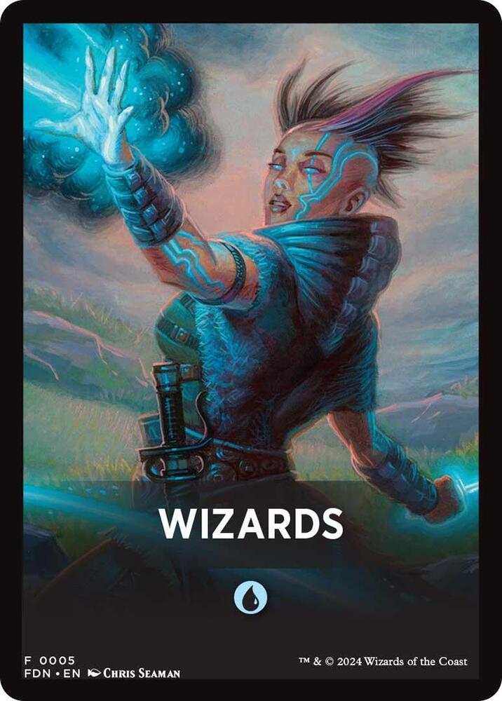 Wizards Theme Card [Foundations Tokens] | D20 Games