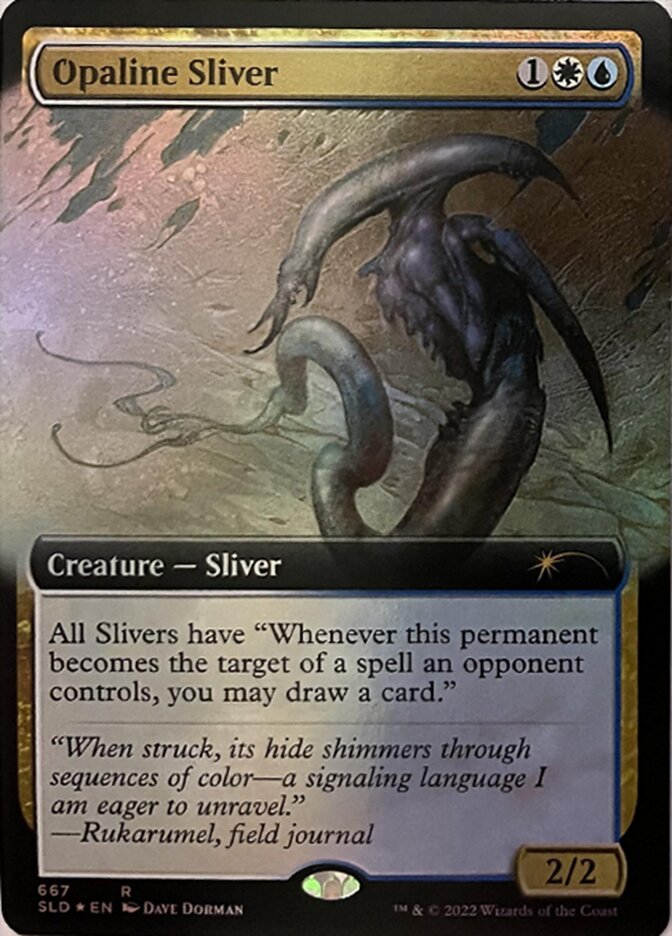 Opaline Sliver (Extended Art) [Secret Lair Drop Promos] | D20 Games