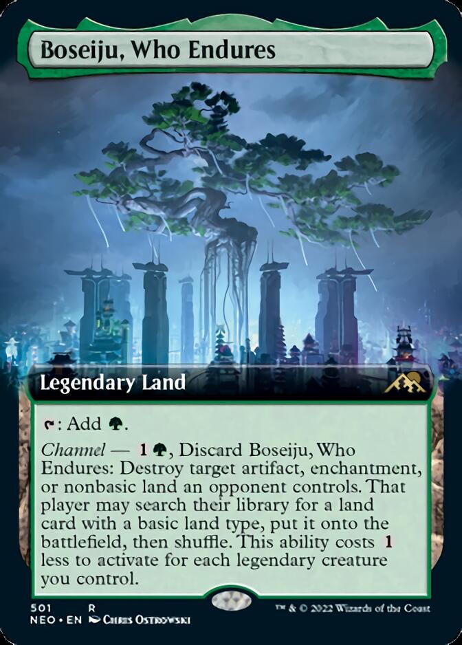 Boseiju, Who Endures (Extended Art) [Kamigawa: Neon Dynasty] | D20 Games