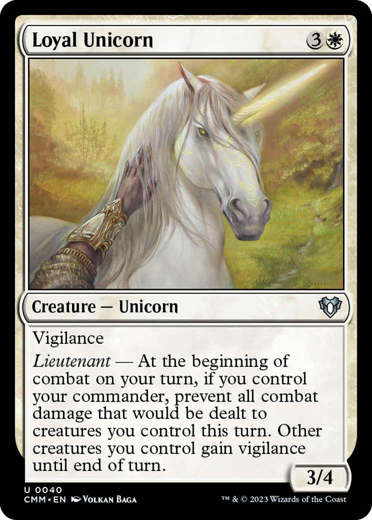 Loyal Unicorn [Commander Masters] | D20 Games