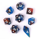 Wyrmforged Rollers - Rounded Edge 8 Piece Polyhedral Dice set - Mystic Nebula