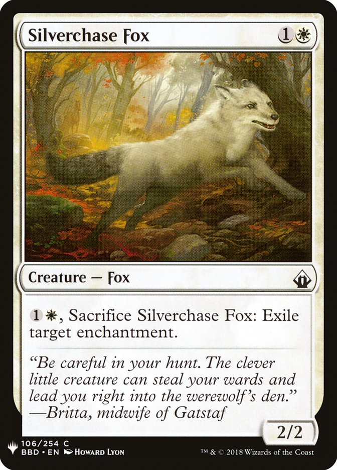 Silverchase Fox [Mystery Booster] | D20 Games