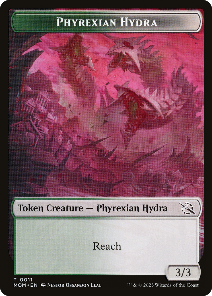 Phyrexian Myr // Phyrexian Hydra (11) Double-Sided Token [March of the Machine Tokens] | D20 Games