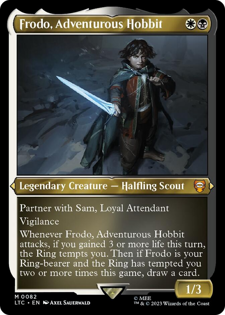 Frodo, Adventurous Hobbit (Display Commander) [The Lord of the Rings: Tales of Middle-Earth Commander] | D20 Games